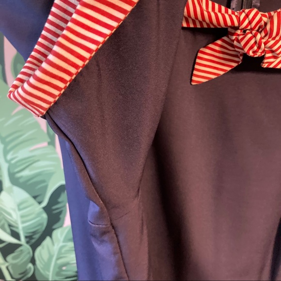 Iconic Sailor Dress 4XL Vintage Style Navy Red/Wh - Picture 5 of 10